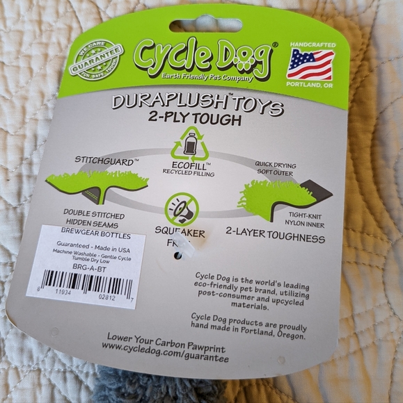 "Lapup Blue" plush dog toy - Picture 3 of 3